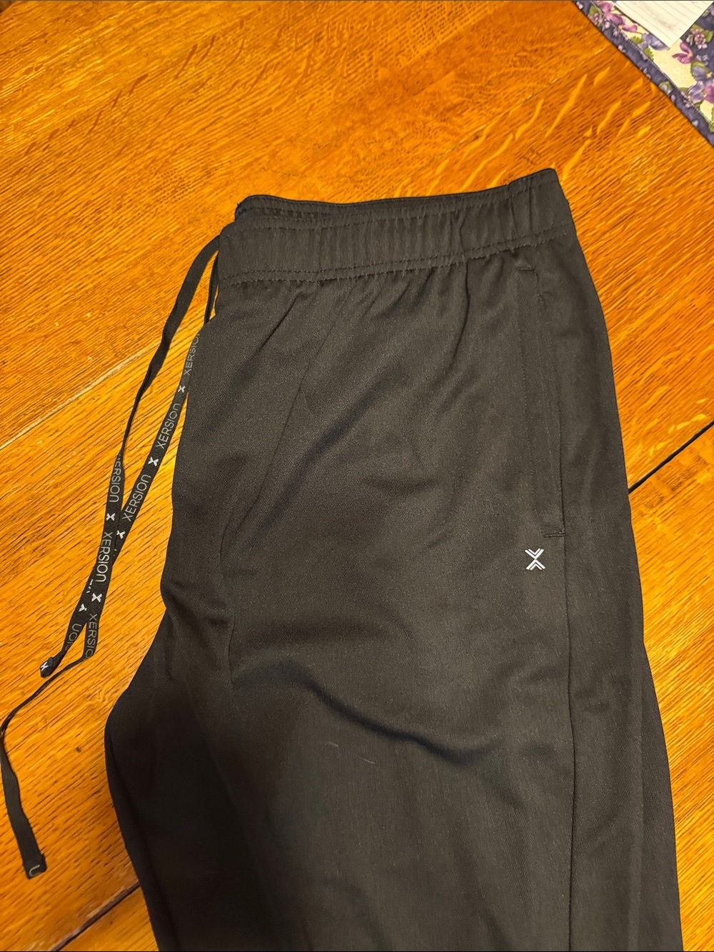 Xersion Black Men's Jogger Sweatpants with Branded Drawstring